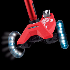 Самокат детский Deluxe led red до 50 кг 3-х колесный Micro DD659976 Одесса