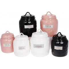 Банка Bona фарфор Necollie Tea 1500 мл Pink DP77585 Токмак