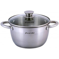 Кастрюля Gladys 5л из нержавеющей стали, с мерной шкалой DP36695 Kamille Изюм