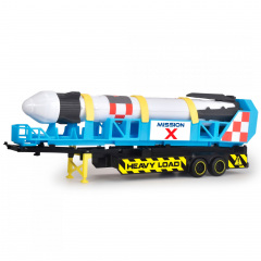 Іграшкова вантажівка Dickie Toys Тягач Mack Космічна місія з причепом та ракетою 41 см Синій (IG-OL185860) Київ