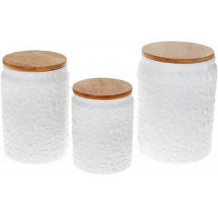 Банка с бамбуковой крышкой 1.1л Kerioppo White Bona DP118076 Херсон