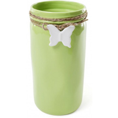 Ваза настільна для квітів Flowers Garden Метелик 26 см ceramic, зелений Bona DP41722 Черкаси