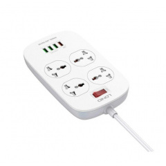 Мережевий фільтр-подовжувач Ldnio SC4407 на 4 розетки 4USB 2 м White Запоріжжя