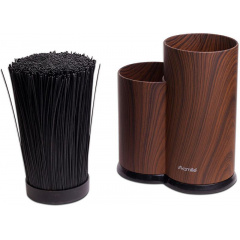 Бревно для ножей пластиковая двойная Kamille Brash Stand Wood 225 мм Коричневый DP38291 Ужгород