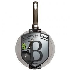 Сковорода со съемной ручкой 28 см Berlinger Haus Metallic Line Shiny Black Collection (BH-7154) Изюм