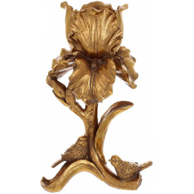 Декоративный подсвечник Iris with Birds 13х16х26см Gold DP219499 BonaDi