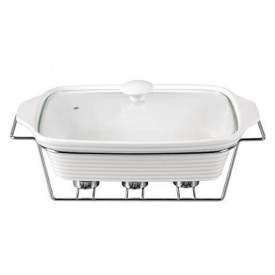 Мармит Food Warmer керамическая форма 2.4л 33см с подогревом Kamille DP37024
