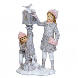 Фигурка декоративная Зимняя парочка Lefard AL98491