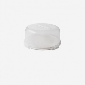 Тортівниця з кришкою 34 х 15 см Алеана 169056 біла троянда/прозора