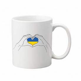 Чашка с принтом Vivay Украина 330 мл Белый (hub_oqv07u)