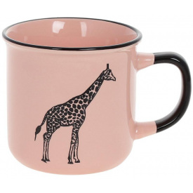 Кружка (чашка) фарфоровая Marble 400мл Pink-Yellow Bona DP118108