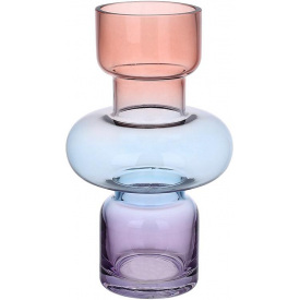 Стеклянная ваза BonaDi Taru 11х20 см Разноцветный DP233179