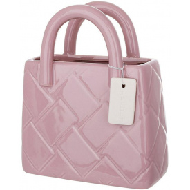 Ваза BonaDi Handbag 16х7х18 см Пудровий DP232133