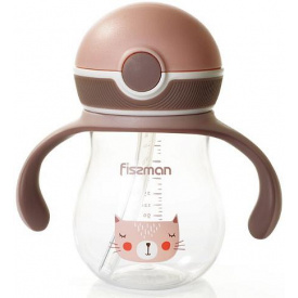Бутылка детская Baby Мурка 260 мл с ручками Fissman DP43983