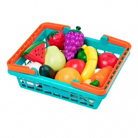 Игровой набор Овощи фрукты на липучках в корзинке Battat KD34646
