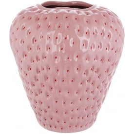 Керамическая ваза BonaDi Клубничка 27х24 см Розово-красный DP231174