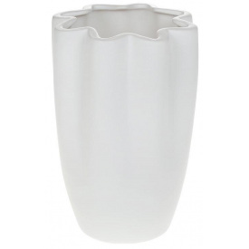Ваза интерьерная Фиори фарфоровая диаметр 12х17см white DP219221 BonaDi