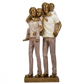 Декоративная статуэтка Семейная пара с двумя детьми 25х11х8 см Lefard Разноцветный AL229128