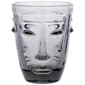 Стаканы Teo 6 штук 250ml из серого полупрозрачного стекла DP218242 BonaDi