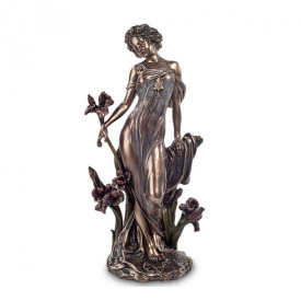 Cтатуэтка коллекционная Дама Alphonse Mucha 13x8,5x26 см Veronese Коричневый AL229039