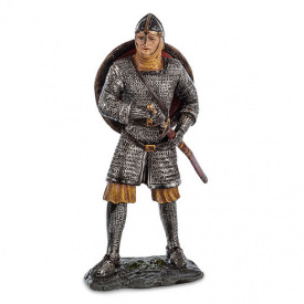 Настільна міні фігурка Лицар хрестоносець 10 см Veronese Сріблястий AL229109