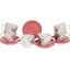 Кофейный набор на 6 персон 240мл Pink-Gray Marble Bona DP118087 Чернигов