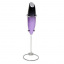 Капучинатор ручний з підставкою Adler AD 4499 Black/Violet Вишневе