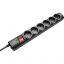 Мережевий фільтр 1.8 м Trust Surge Guard 6XSchuko на 6 розеток Black Чернівці