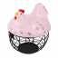 Ваза под фрукты Hen Pink 21х24 см с крышкой Lefard AL118004 Київ