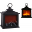 Світлодіодний камін BonaDi Black&Fire 12х19х17см Чорно-червоний DP232328 Камінь-Каширський