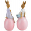 Набір двох декоративних статуеток Easter Bunnies 17х8х7 см Lefard AL219027 Суми
