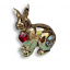 Статуетка Crystocraft Кролик Кришталеве серце зі стразами Swarovski 6х6 см Gold (AL186563) Кропивницький