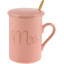 Чашка с крышкой и ложкой Кофейное утро Mrs Pink 380мл DP218645 BonaDi Павлоград