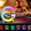 Ночник RGB 3в1 + Bluetooth колонка та бездротова зарядка G63 Smart Small White CNV Київ