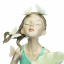 Фігурка Girl in green 32х20х13 см Lefard AL97902 Білий Оріхів