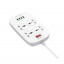 Мережевий фільтр-подовжувач Ldnio SC4407 на 4 розетки 4USB 2 м White Запоріжжя