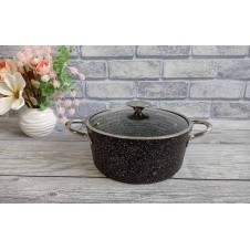 Кастрюля 4,2 л 24х12 см O.M.S 3116-24-4,2л-Black