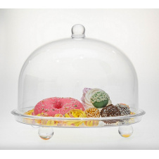 Подставка One Chef с крышкой для торта акриловая 34,5×28 см