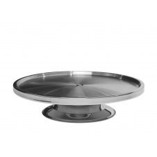 Подставка для торта One Chef из нержавеющей стали низкая 32,5х8 см