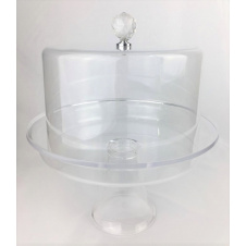 Подставка One Chef с крышкой для торта акриловая 35,5×30,5 см