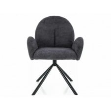 Стілець PLANET RAVEN чорний каркас/т.сірий 18