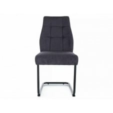 Стілець APRIL VARDO чорний каркас/графіт 19