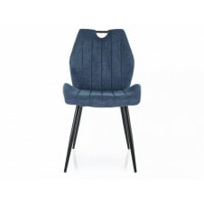 Стілець ARCO BREGO чорний каркас/синій 86