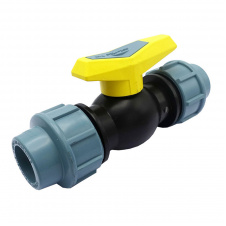 Кран шаровой зажимной SANTEHPLAST PP 20х20