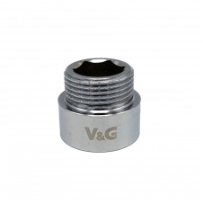 Удлинитель V&amp;G 3/4"x10 ВН хромированный