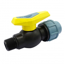 Кран шаровой зажимной SANTEHPLAST PP 20х1/2" НР