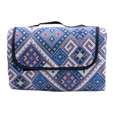 Фото - Коврик для пікніка жакардовий Lugi 145*200 см синій (LU012BL) Коврик для пікніка жакардовий Lugi 145*200 см синій (LU012BL)