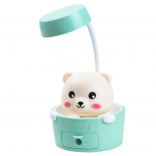 Фото - Детская настольная лампа Happy Life Cute Pets с точилкой для карандашей, бирюзовый (HP12268TU) Детская настольная лампа Happy Life Cute Pets с точилкой для карандашей, бирюзовый (HP12268TU)