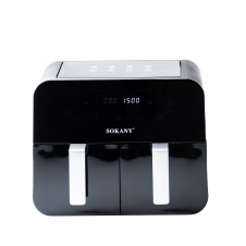 Аэрогриль-фритюрница Sokany SK-10005 на 10л сенсорная черный (SK10005)