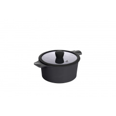 Кастрюля Ringel Zitrone Black 20x10.5 см 3 л з кришкою RG-2108-20 BL-R Львів